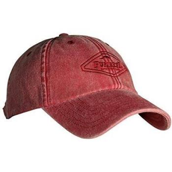 Fumarel Gorra Clásica Vintage Golf Tenis Náutica Caza Ajustable de Algodón Lavado - Classic Baseball Cap Hat - Rojo Fresa Lavado