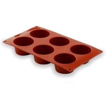 Lacor - 66805 - Molde Muffin 6 Cavidades Silicona - Rojo