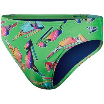 Bañador de hombre Speedo Fundies 5cm Escape Brief verde naranja azul