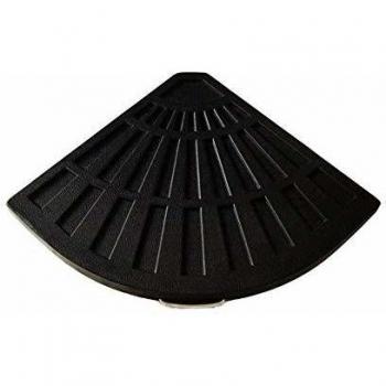 Dalle de parasol pesada 14 kg - Contrapeso de polietileno y hormigón - 50x50x4.4 cm - Oviala