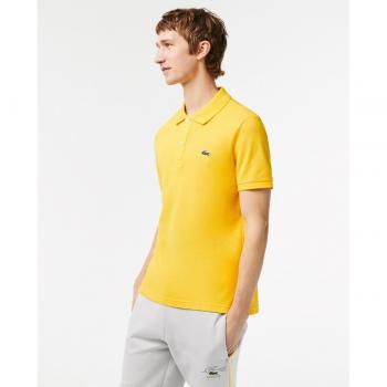Lacoste Short Sleeve Polo Shirt Yellow Male Size 2XL