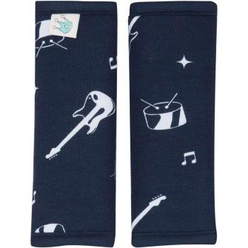 Cubre Arneses de Algodón Orgánico para Silla de Paseo y Coche Jyoko - Protector para arneses, fabricado en algodón orgánico, compatible con sillas de coche talla M, diseño Rock Hero