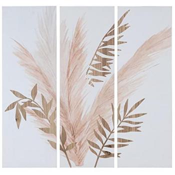 Lienzo Decorativo 3 Piezas 90 x 3,5 x 90 cm