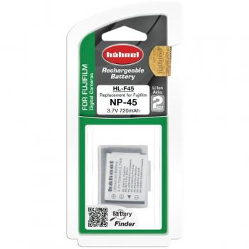 Hähnel HL-F45 - Batería Li-Ion para Fuji NP-45, 3.7V, 720mAh