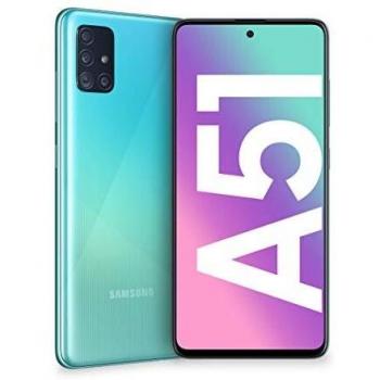 Samsung Galaxy A51 Smartphone Azul, 4GB RAM, 128GB Almacenamiento, Pantalla 6.5, Cámara Cuádruple (48+12+5+5MP), Dual SIM