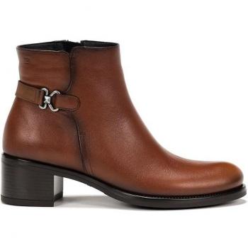 Dorking by Fluchos Chiara D8966 Botines de Mujer con Adorno Lateral en Piel Marrón