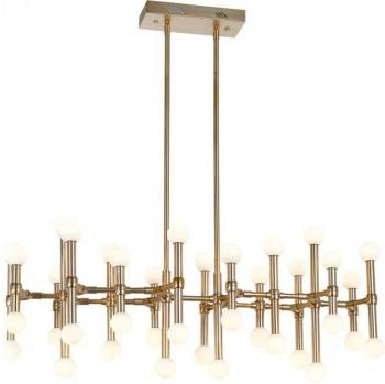 Lámpara colgante moderna Giovanna Bronze, luz de techo colgante LED integrada, 3000K