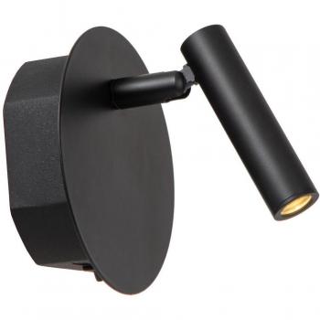 Lámpara de Pared LED Recargable Jolijn Negra 2W 145lm con Sistema de Montaje Magnético