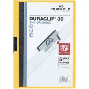 Duraclip 30 archivador PVC Transparente amarillo