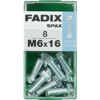 Tornillo Cabeza Hexagonal + Tuerca M6 x 16 mm - Caja 8 Uds