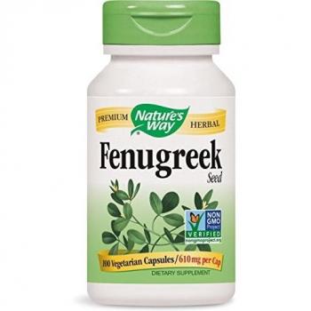 Nature's Way Semi di fieno greco, 610 milligrammi, 100 capsule vegetali. Confezione da 5 bottiglie