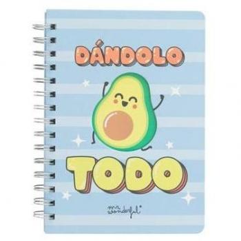 Libreta Mr. Wonderful Aguacate Dándolo Todo