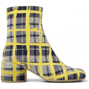 CAMPER Niki - Women's Ankle Boots - Beige/Yellow, Size 36, Cotton Fabric