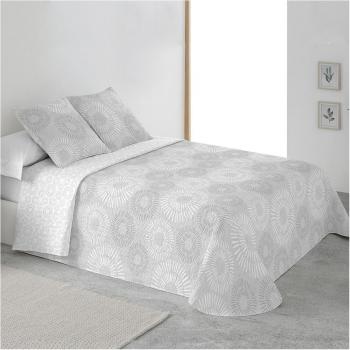 BOHEME - Colcha estampada reversible cosida Martina Gris