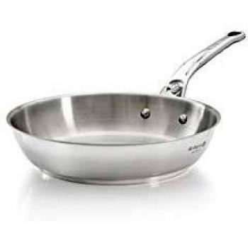 Sartén De Buyer Milady 28 cm - Inoxidable, Mango de Hierro Fundido, Fondo Sándwich Inducción