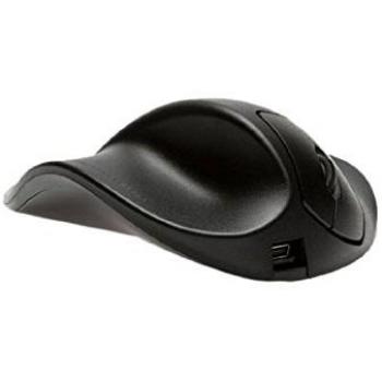 Ratón Ergonómico HIPPUS HandShoe Grande para Zurdos - Físico, USB, 3 Botones, Negro