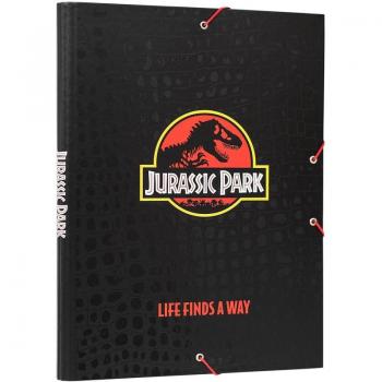 Carpeta solapas premium Jurassic park - Carpeta A4 - Carpeta clasificadora escolar / Carpeta portafolios - Carpeta clasificadora cartón - Carpeta gomas A4 - Vuelta al cole material escolar
