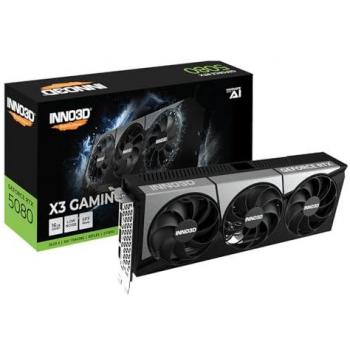 Tarjeta Gráfica Inno3D GeForce RTX 5080 X3 Gaming OC 16GB GDDR7 Reflex 2 RTX AI DLSS4