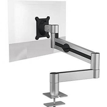 Soporte para monitor DURABLE con brazo ajustable, VESA 21-27, rotación 360°, inclinable, color plata