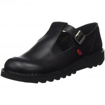 Kickers Women's Kick T-Bar Aztec Shoes - Black/Black, 8 UK/42 EU