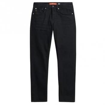 Jeans Superdry para Hombre Vintage Slim Straight Negros 31/32 - Casual, Algodón Orgánico, Sostenible