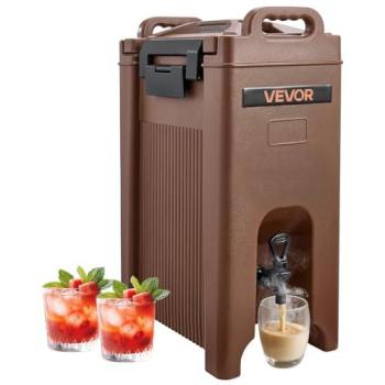 VEVOR 19L Insulated Beverage Dispenser - Hot & Cold Drink Server with Spigot & Handle, Food-Grade Thermal Cooler for Tea, Coffee, Water