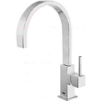 Tres Griferia - Monomando Fregadero Vertical Cuadro Caño 35X15 Mm. Con Aireador Rectangular Oculto
