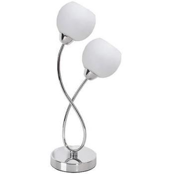 Lámpara de mesa cromada UMBRIA 1xE14 Al.48,2cm P.22,8cm