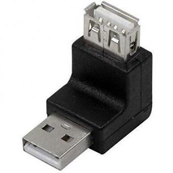 Adaptador USB 2.0 Macho a Hembra LogiLink 270 Grados