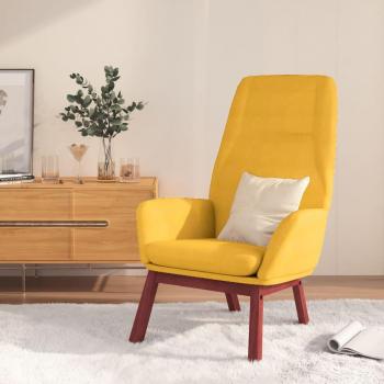 Sillón de Relax de Tela Amarillo Mostaza