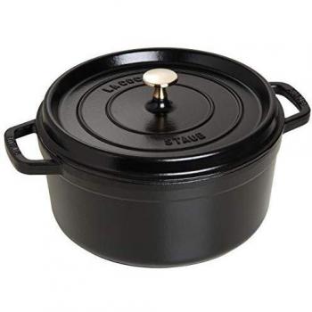 STAUB Cacerola/Cocotte de Hierro Fundido, 26 cm de Diámetro, 5 L, Negro