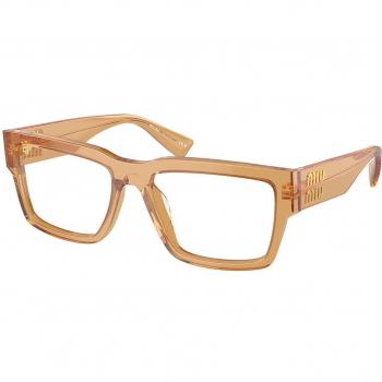 Miu Miu MU02XV 16Q1O1 Armazones para Mujer Cristal, Lentes Recetadas Para Mujer Transparentes, Gafas Recetadas para Mujer Cristal