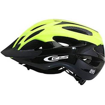 Ges Casco REVO Road MTB (54-58), Adultos Unisex, Negro/Amarillo (Multicolor), M