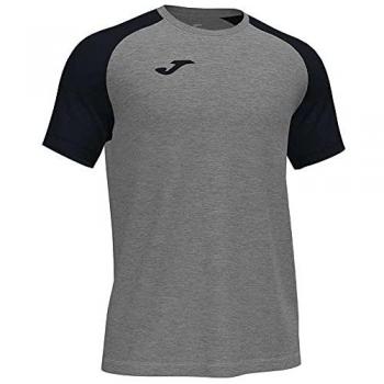 Camiseta Manga Corta Hombre Joma Academy IV Gris Melange Negro 101968 251 Ligera
