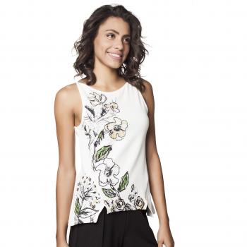 Mamatayoe Latona, Camiseta sin Mangas para Mujer, Blanco, XL