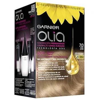 Garnier Olia 7.0 Permanent Hair Color - Ammonia-Free Blonde with Natural Floral Oils