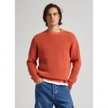 Jersey de hombre Pepe Jeans Maxwell en color naranja con cuello redondo