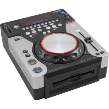 Omnitronic XMT-1400 MK2 Reproductor de CD profesional con capacidad para reproducir CD, MP3 y WAV, entrada USB, salida digital coaxial, control de pitch ajustable, pantalla LCD retroiluminada, función