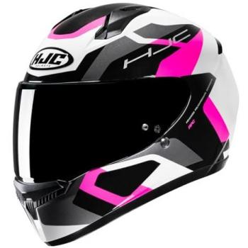 Casco Integral HJC C10 Tins MC8 - Negro Blanco Rosa (S)