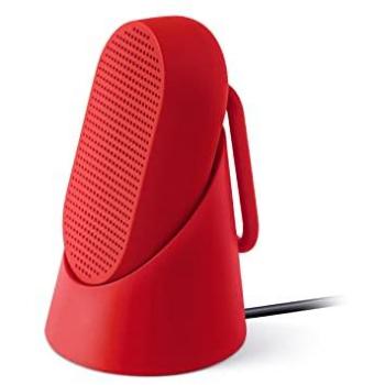Altavoz Bluetooth Impermeable Lexon Mino T Rojo con Mosquetón y Base (5h)