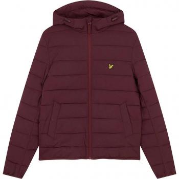 Lyle & Scott Lightweight Burgundy Down Puffer Jacket XS