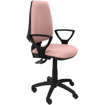 Piqueras y Crespo Silla Elche S Bali PLIDO Brazos FIJOS Oficina, Tela, Rosa pálido, 109x46x46 cm