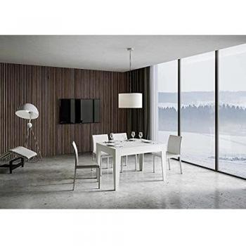 Mesa extensible 90x120/180 cm Cico de fresno blanco