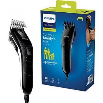 Philips QC5115/15 - Cortapelos silencioso con peine de 11 posiciones, compacto y ligero