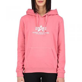Alpha Industries Women's New Basic Coral Red Hoodie Size S