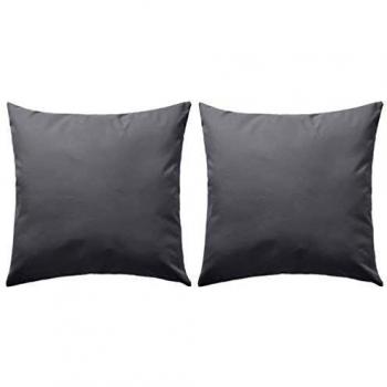 vidaXL 2X Cojín Sofá Silla Cama Decoración Exterior Interior Gris Set Cojines