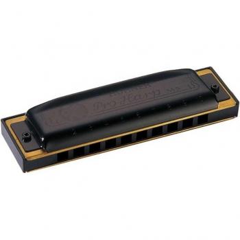Hohner Pro Harp 562/20 Bb - Armónica diatónica con 20 orificios, afinación en Si bemol (Bb), diseño de cuerpo de plástico para mayor durabilidad, lengüetas de bronce para un