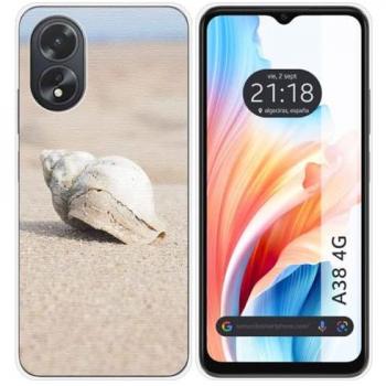 Funda Silicona Oppo A38 4G Diseño Concha con Dibujos