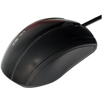 Nilox 10NXMP0800006 - Ratón óptico, USB, color negro