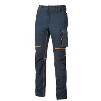 Pantalón de trabajo U-Power World Deep Blue T-L, características: tejido stretch, corte slim fit, color azul